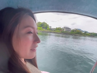 Seductive Boating Experience on Lake Kawaguchi in a Miniskirt - Unleash Your Inner Enchantress