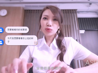 Naughty News Anchor Ling Xiang Sizzles in 'Poor Colleague is My Slutty Anchor' - Exclusive JAV MD-0248