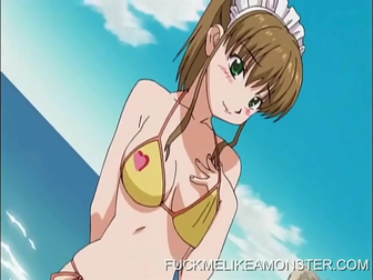 WATCH - Luscious Anime Maid Masturbating in Fantasy Scene!