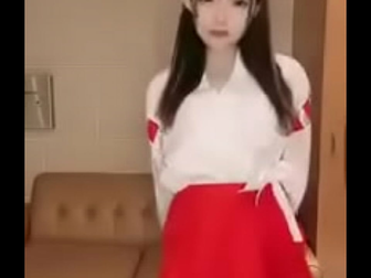 Japanese Enchantress Miko's Seductive Hip Swirl - A Treat for Your Eyes and Desire