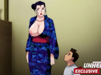 Sultry Japanese Lesbian Encounter - Porn Star MILFs Take on Photographer in Hentai Fetish Show