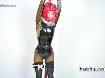 Fetishize Kigurumi with Latex Bondage - Luscious Lady in Captivating Restraint