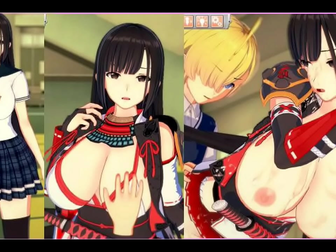 JAV Dream Girl - Nadeko Sakurako with Enchanting Long Hair and Big Tits in Erotic Game!