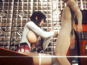 Unleash Your Inner Desires with Hentai Uncensored 3D - Featuring Karen's Handjob and Blowjob Scene